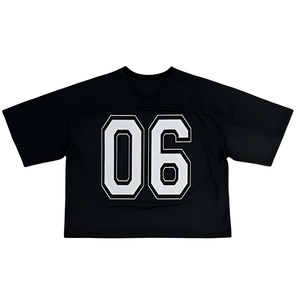 BOX FIT JERSEY - [BLACK & WHITE]
