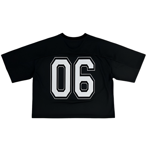 BOX FIT JERSEY - [BLACK & WHITE]