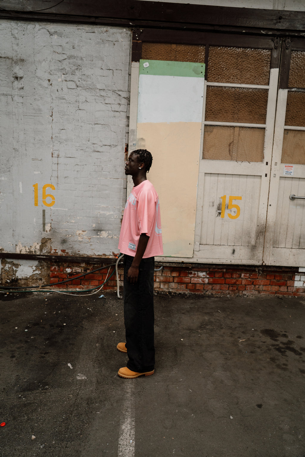 BOX FIT JERSEY - [PINK & WHITE CAMO]