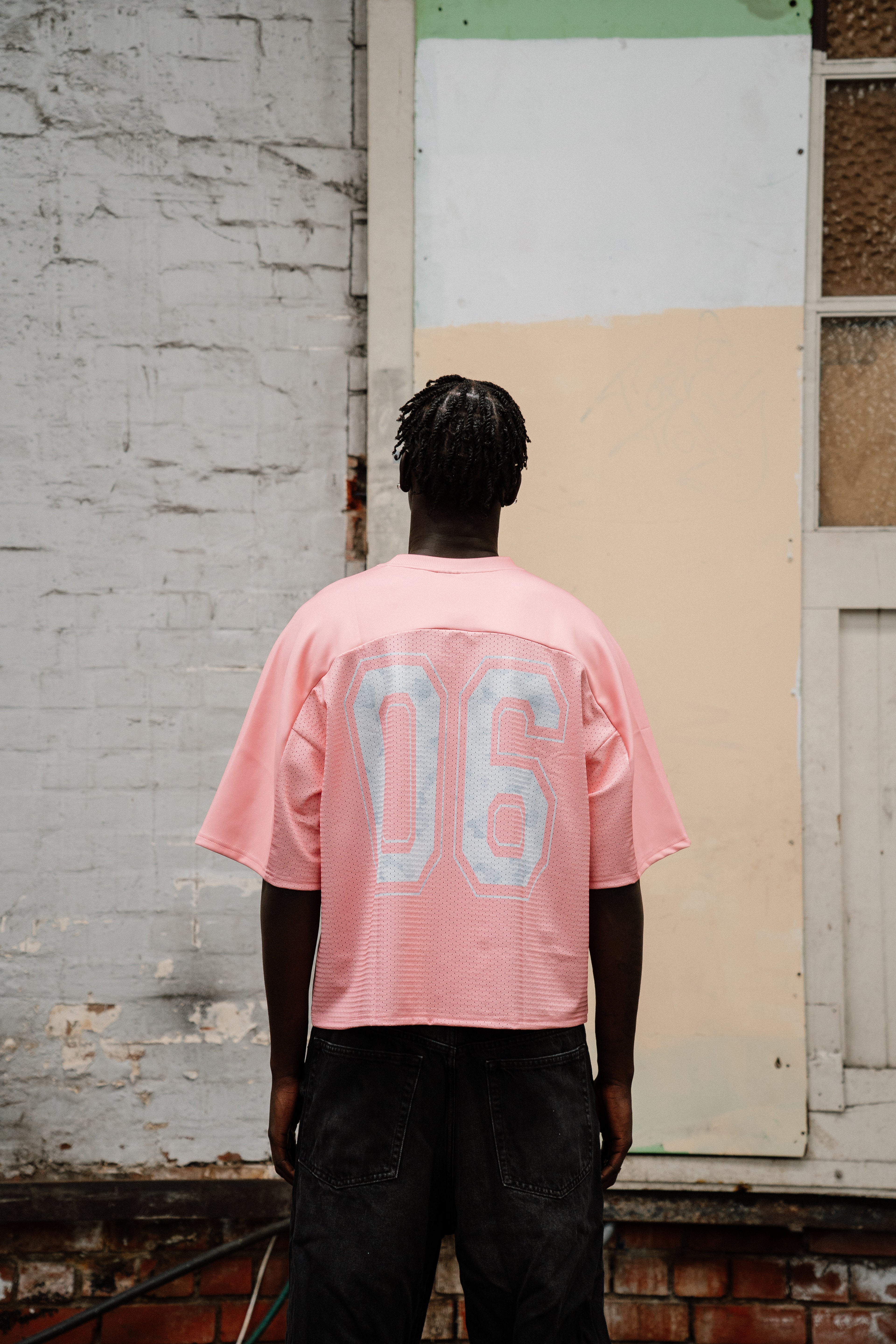 BOX FIT JERSEY - [PINK & WHITE CAMO]