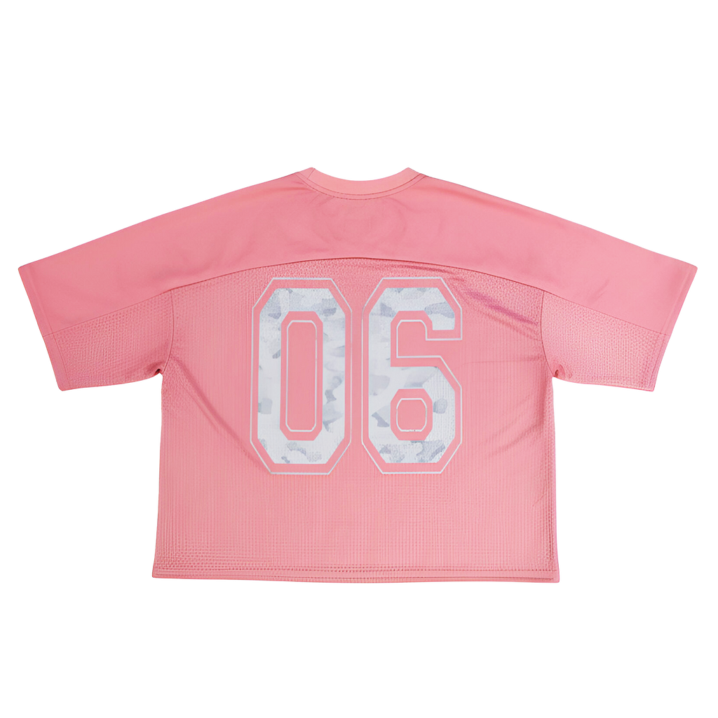 BOX FIT JERSEY - [PINK & WHITE CAMO]