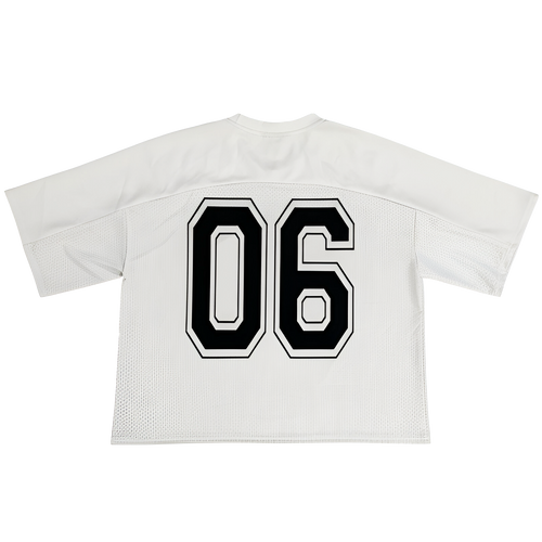 BOX FIT JERSEY - [WHITE & BLACK]