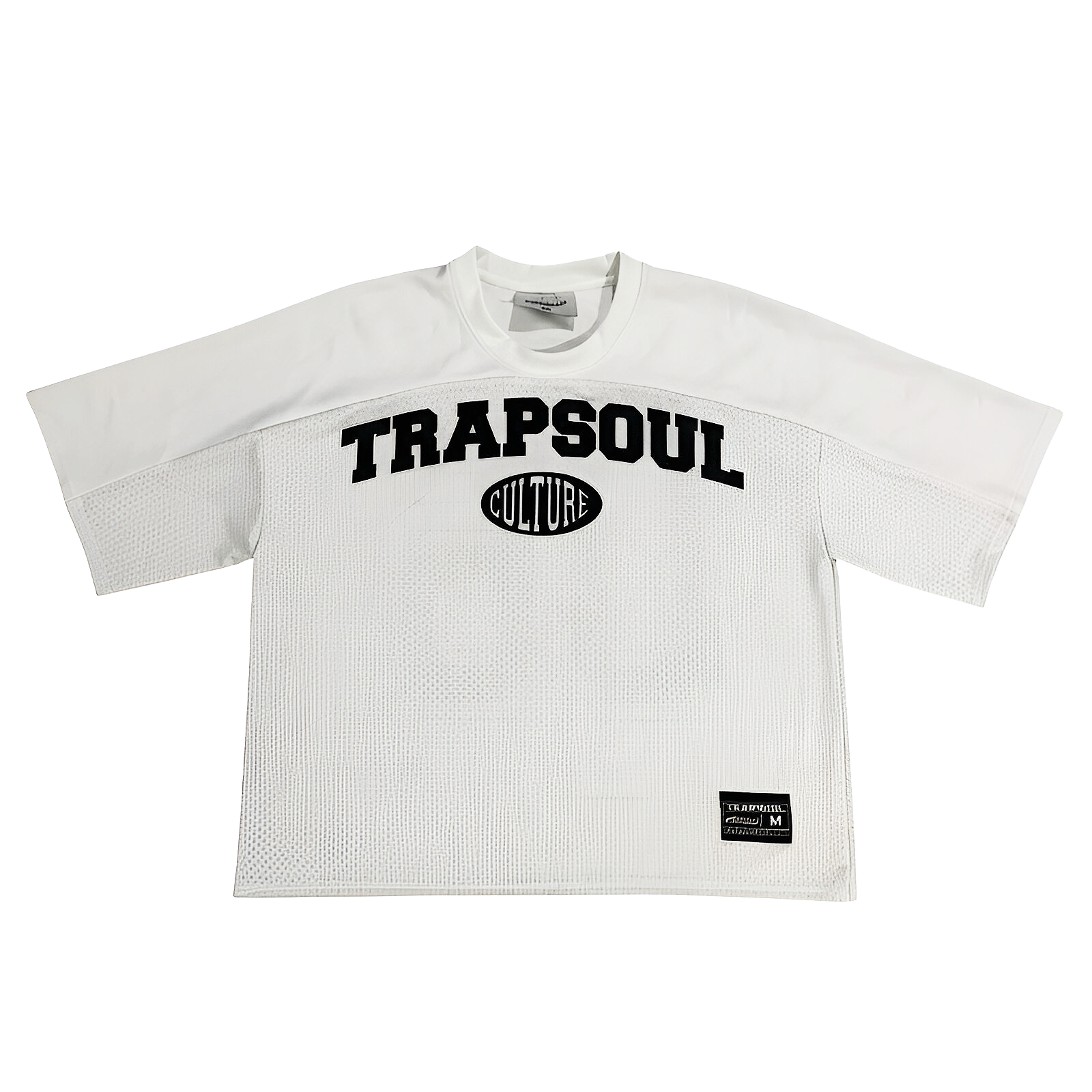 BOX FIT JERSEY - [WHITE & BLACK]